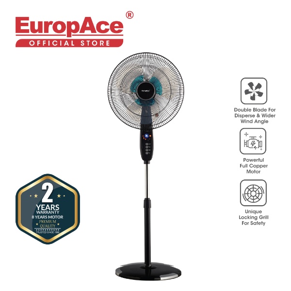 EuropAce 16" RC Stand Fan